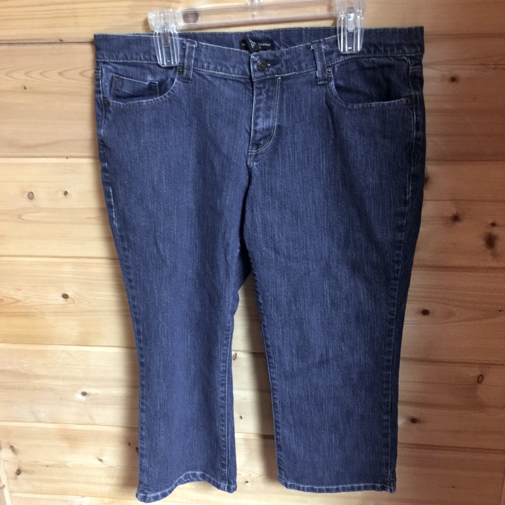 Denim jean capris size 16 cotton & spandex NYC